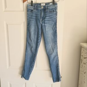 FRAME 27 Le High Skinny Side Braid Very Good Condition